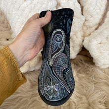 Sacred Moon Seconds: Celestial Paisley Shoes (Hand painted)