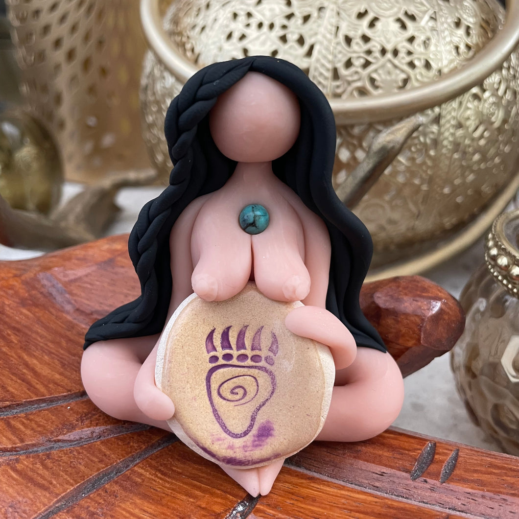 The Bear Spirit Goddess: I walk with courage, knowing the protective spirit of the bear watches over me~